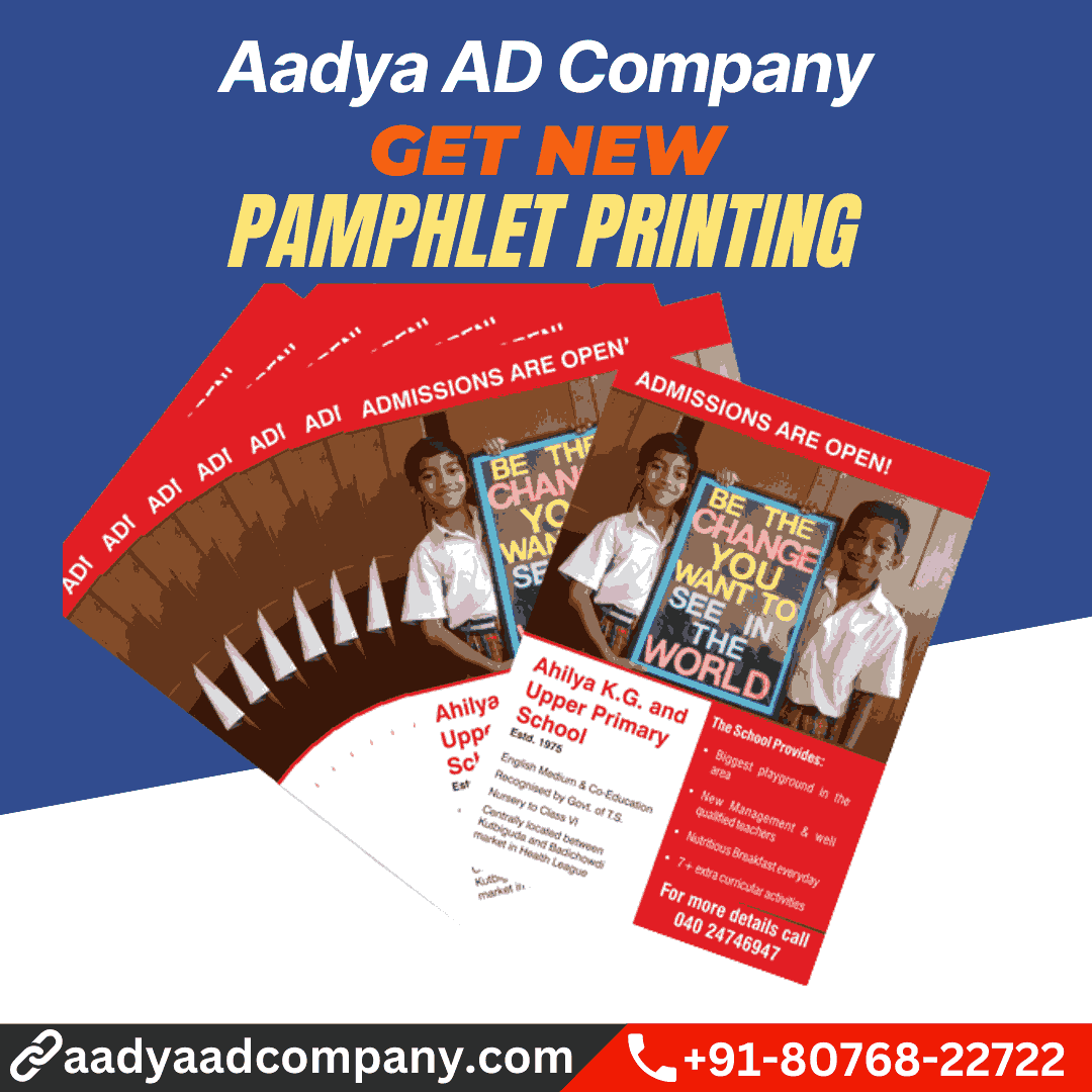 Pamphlet Printing by Aadya AD Company